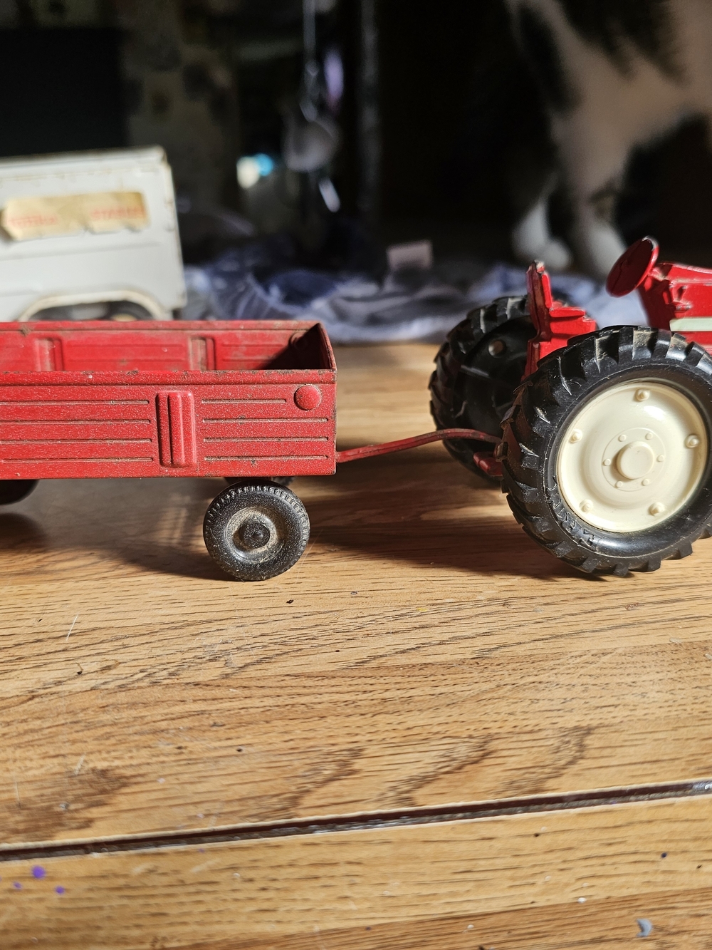 Vintage International Tractor With Wagon